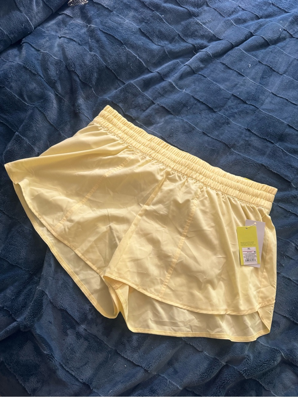Yellow Athletic Short - with liner